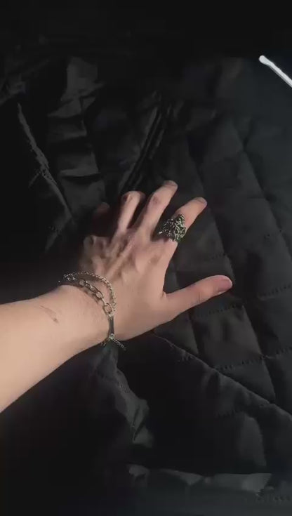 Gothic demon ring